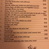 menu at Çoko in Tirana