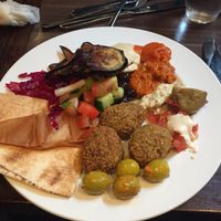 Buffet plate at Laziza in Malmo