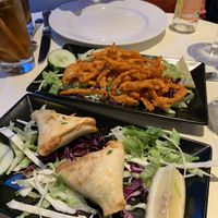 Samosas are my favorite.  at Ashiana in Paris