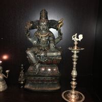 Indian decor in the restaurant  at Ashiana in Paris