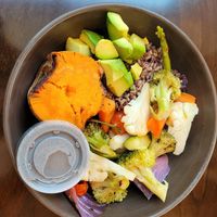 Buddha bowl at Nancy's Sky Garden in Austin