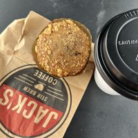 Banana walnut muffin  at Jack's Stir Brew Coffee - Tribeca in New York City
