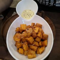 Garlic sweet potatoes at Pure Vegan Heaven in Koh Samui