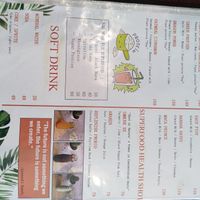 Menu at Pure Vegan Heaven in Koh Samui