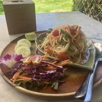 Papaya salad   at Pure Vegan Heaven in Koh Samui