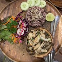 Mushroom larb  at Pure Vegan Heaven in Koh Samui