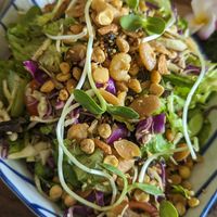 Burmese salad at Pure Vegan Heaven in Koh Samui