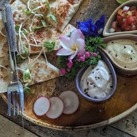 Avocado quesadilla at Pure Vegan Heaven in Koh Samui