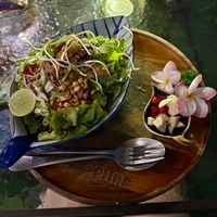 Yea leaf salad  at Pure Vegan Heaven in Koh Samui