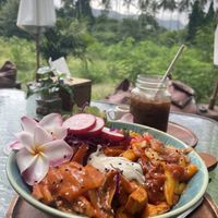 BBQ bowl—sooo good and fresh  at Pure Vegan Heaven in Koh Samui