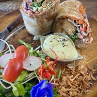 Falafel wrap  at Pure Vegan Heaven in Koh Samui