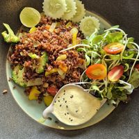 fried rice at Pure Vegan Heaven in Koh Samui