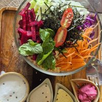 salad bowl at Pure Vegan Heaven in Koh Samui
