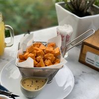 Garlic sweetpotato at Pure Vegan Heaven in Koh Samui