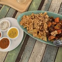 Vegan corn nachos  at Pure Vegan Heaven in Koh Samui