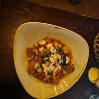 Verduras salteada con lentejas, tomate y platano frito at Captain Jack's in Marne-la-vallee