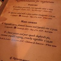 The veggie options at Captain Jack's in Marne-la-vallee