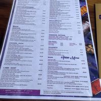 Newest menu - November 2022  at Indigo in Nadi