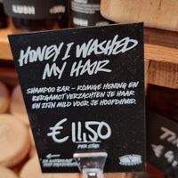 Note: some products contain honey! Not all vegan at LUSH in Haarlem