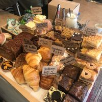 Baked good at Outpost Coffee in Nottingham