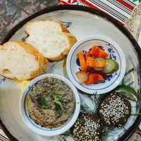 Falafel and Hummus at The Pharaoh's Restaurant in Vientiane