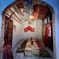 Upstairs seating   at The Pharaoh's Restaurant in Vientiane