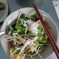 Mỳ Quảng chay (vegan Quang Nam noodle). Quite good! at Thien Duyen in Da Nang