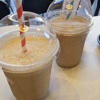 Malt shake and peanut shake at Flipside in London