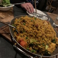 Vegan paella  at Our Harvest in Fenwick Island