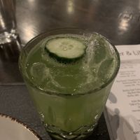 The Chesterfield - Basil vodka St. Germain and muddled cucumber at Our Harvest in Fenwick Island