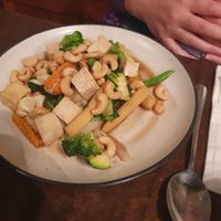 Cashew and tofu stirfry at The Liebig in Warrnambool
