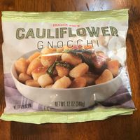 Frozen vegan cauliflower gnocchi at Trader Joe's  in Germantown