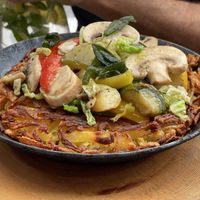 Rösti mit Gemüse  at Berggasthaus Heimeli in Langwies