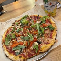 Build your own pizza with vegan cheese and vegan chorizo #Veganuary at Blaze Pizza in Melbourne
