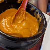 Shiro - chickpea stew at Lucy Ethiopian Restaurant and Lounge in Houston