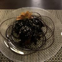 Banana cakes with chocolate   at Dapur in Zurich