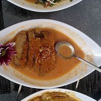 Seitan, Tempeh and waterspinach at Dapur in Zurich