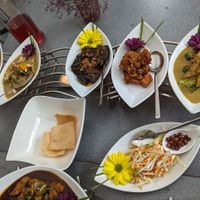 Only some of the 11 meals that were in the meal. at Dapur in Zurich