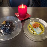 Chocolate-banana fritters and coconut cakes at Dapur in Zurich