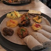 My first of two platefuls. at Corarima in Wakefield