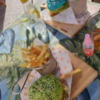 Vegan burgers at Café Garrett by Ohana in Lisbon