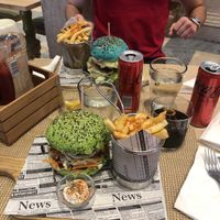 Tofu burger  at Café Garrett by Ohana in Lisbon