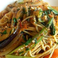 Pasta plate of the day at I&I Cafe in Kanuma
