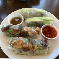 Spring rolls (mixed greens and shiitake) at Veganbites - Sahara Ave in Las Vegas