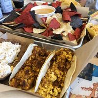 Giant delicious tacos! at Tiki Loco in Dallas