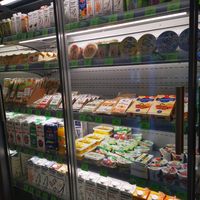 Vegan spread, all kinds of tofu, yogurt, cheese and more at Bioss Ekoveikals in Riga