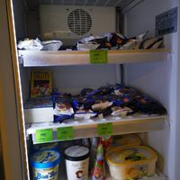 Vegan ice cream at Bioss Ekoveikals in Riga