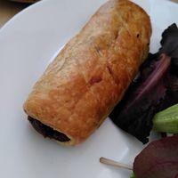 Vegan haggis and Caramalised Onion Roll at Cafe Wynd in Dunfermline