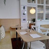 nice light and airy seating area at Cafe Wynd in Dunfermline