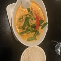 Vegan chicken in red curry   at ChuChai in Montreal